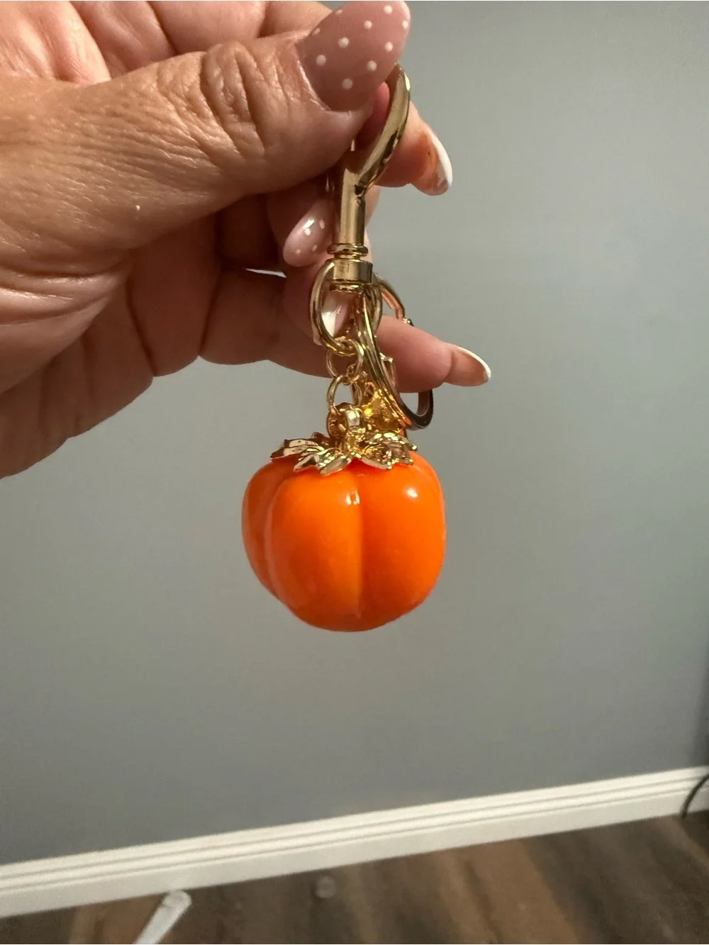 Orange Pumpkin Charm